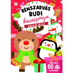 Rénszarvas Rudi karácsonya - matricás kifestő