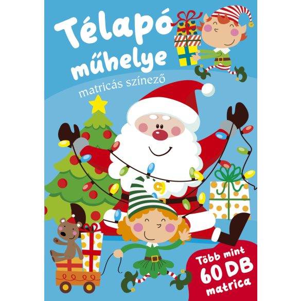 Télapó műhelye matricás színező