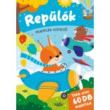 Repülők - matricás színező