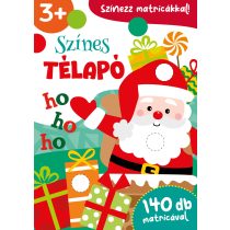 Színes Télapó 140 db matricával