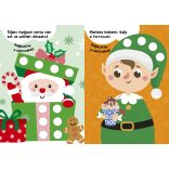 Színes karácsony 140 db matricával