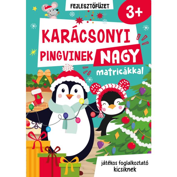 Karácsonyi pingvinek nagy matricával 3+ 