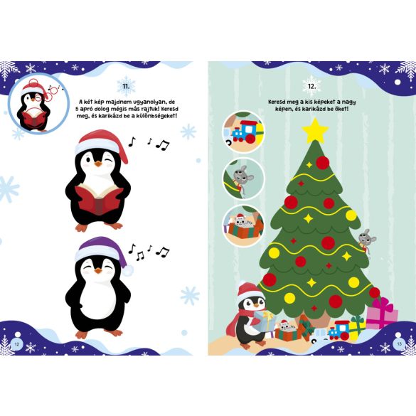 Karácsonyi pingvinek nagy matricával 3+ 