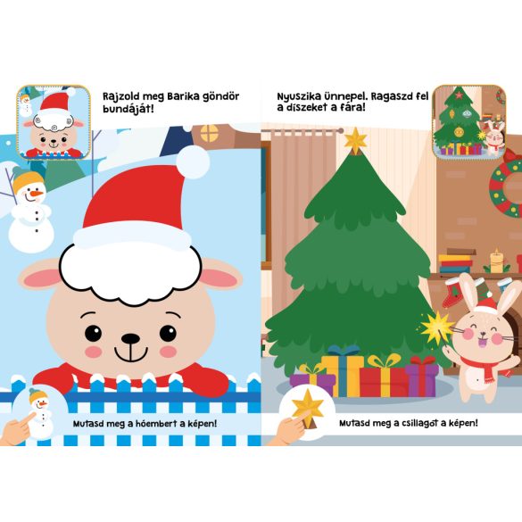 Télapó a farmon nagy matricákkal 1,5+