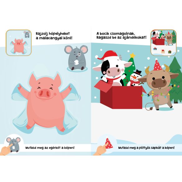 Télapó a farmon nagy matricákkal 1,5+