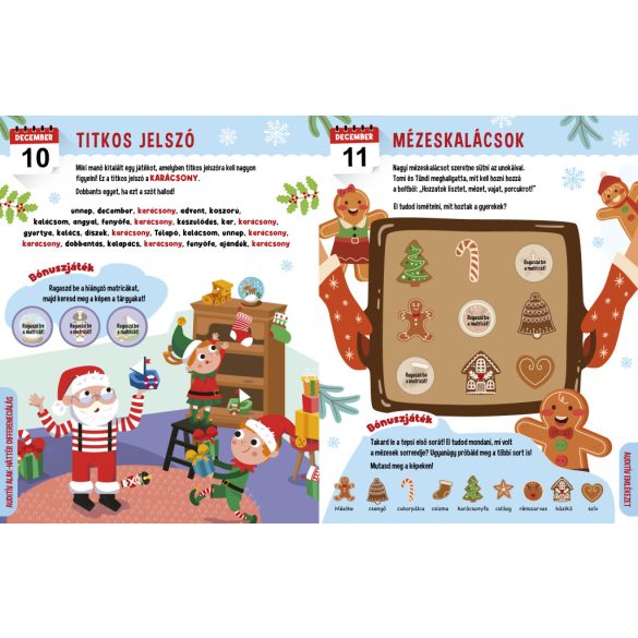24 Adventi fejlesztő feladat - Várom a karácsonyt! 3+