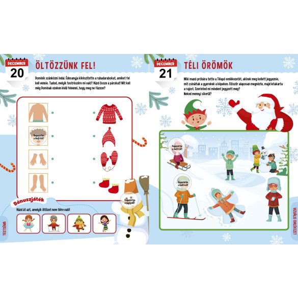 24 Adventi fejlesztő feladat - Várom a karácsonyt! 3+