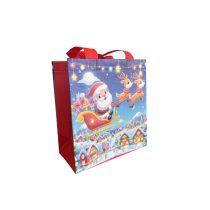 22x23,5x11 cm Mikulás csomag - bevásárlótáska