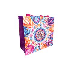 26x26x12 cm Színes mandala kicsi - bevásárlótáska