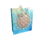   37x41x13,5 cm Arany mandala metallic eco - bevásárlótáska