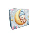 35x30x15 cm Alvó mackó közepes - bevásárlótáska