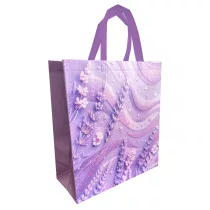 35x38x15 cm Lavender vibe nagy bevásárlótáska 