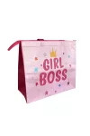 35x30x15 cm Girl boss cipzáras - bevásárlótáska