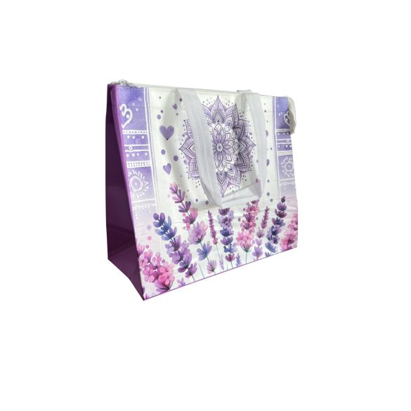 35x30x15 cm Levendula cipzáras - bevásárlótáska