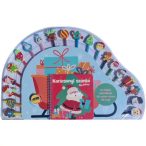 Karácsonyi szánkó kifestőkönyv ceruzákkal 