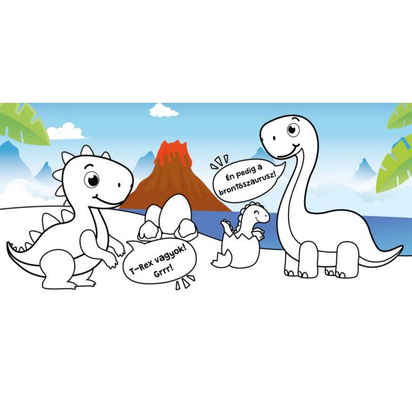 Dinók fürdőskönyv - színváltós, mágikus képekkel 