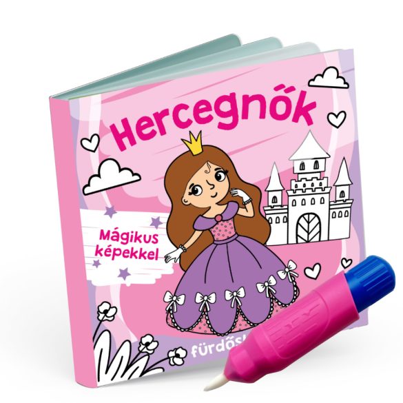 Hercegnők fürdőskönyv - színváltós, mágikus képekkel 