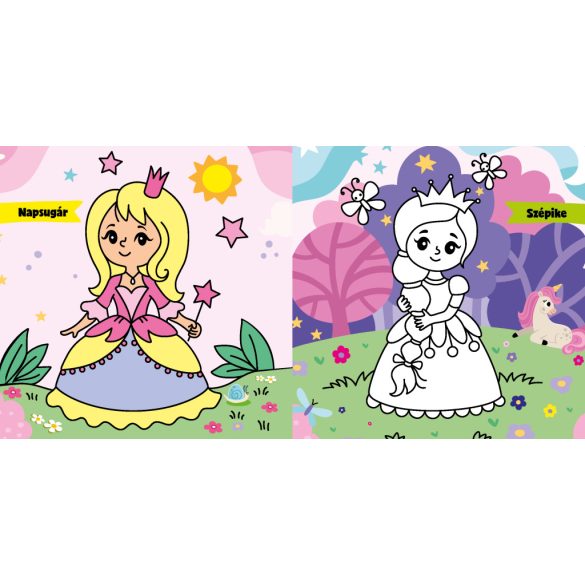 Hercegnők fürdőskönyv - színváltós, mágikus képekkel 