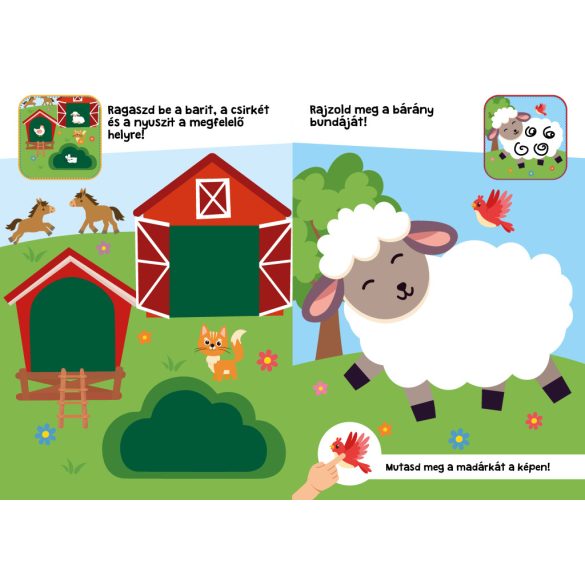 Húsvéti móka nagy matricákkal 