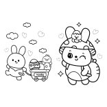 Kiscsibe húsvéti kifestője 