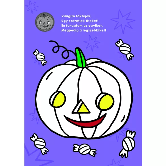Halloween kifestő matricákkal