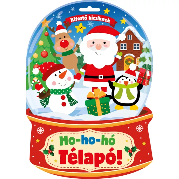 Ho-ho-hó Télapó kifestő kicsiknek