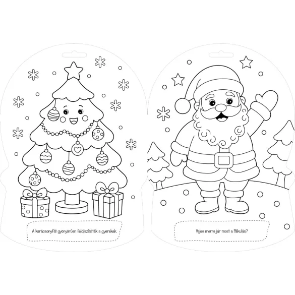 Ho-ho-hó Télapó kifestő kicsiknek