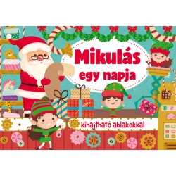 Mikulás egy napja - kihajtható ablakokkal