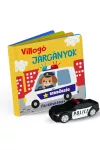 Villogó járgányok fürdőskönyv játék figurával