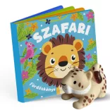Szafari fürdőskönyv játék figurával
