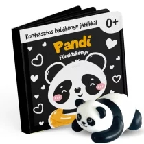 Pandi kontrasztos fürdőskönyv játék figurával