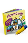 Járművek fürdőskönyv-színváltós, mágikus képekkel 