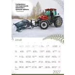 2027 Naptár: Traktor idézetekkel 