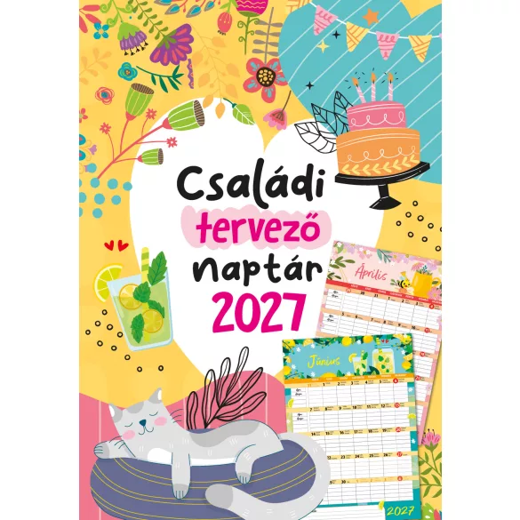 2027 Naptár: Családi tervező naptár