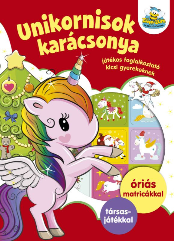 Unikornisok karácsonya - Játékos foglalkoztató gyerekeknek akciós termékkép 1