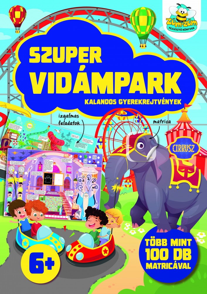 Szuper vidámpark - kalandos gyerekrejtvények akciós termékkép 1