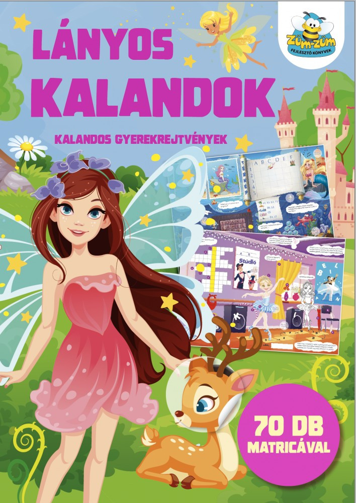 Lányos kalandok - kalandos gyerekrejtvények akciós termékkép 1