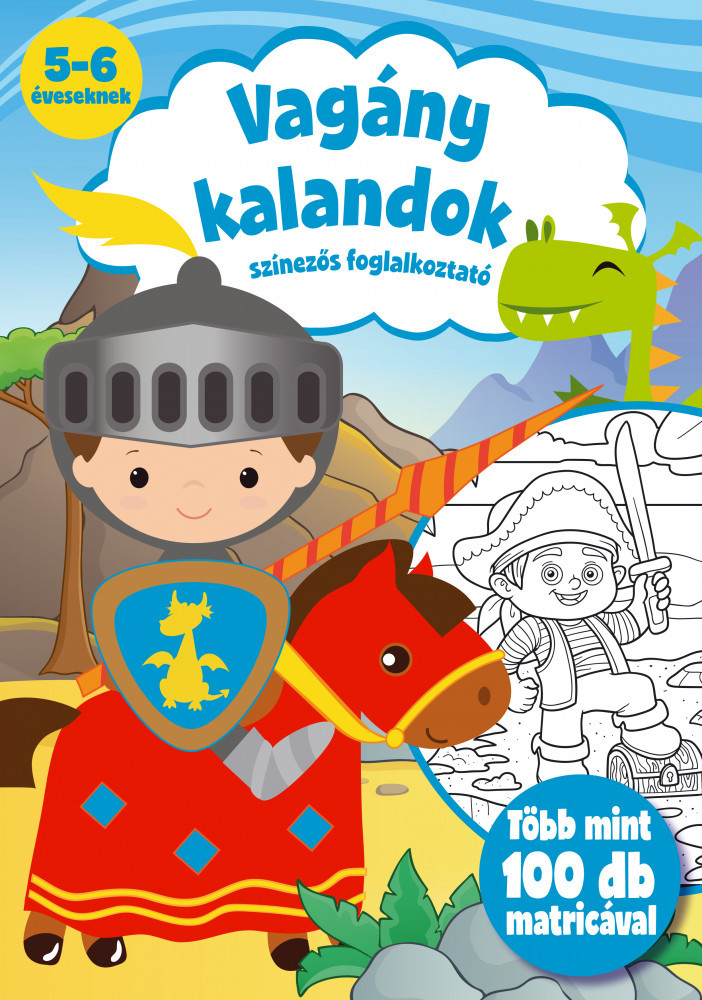 Vagány kalandok - Színezős foglalkoztató akciós termékkép 1
