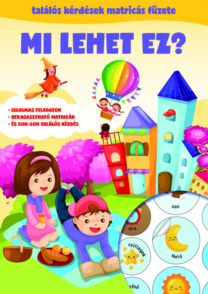Mi lehet ez? - Találós kérdések matricás füzete akciós termékkép 1