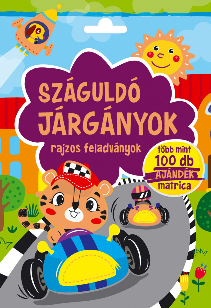 Száguldó járgányok - rajzos feladványok akciós termékkép 1