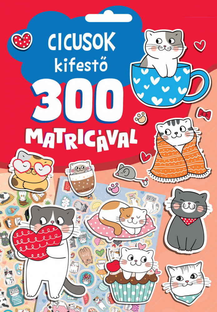 Cicusok kifestő 300 matricával akciós termékkép 1