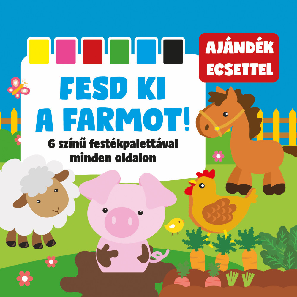 Fesd ki a farmot! 6 színű festékpalettával minden oldalon akciós termékkép 1