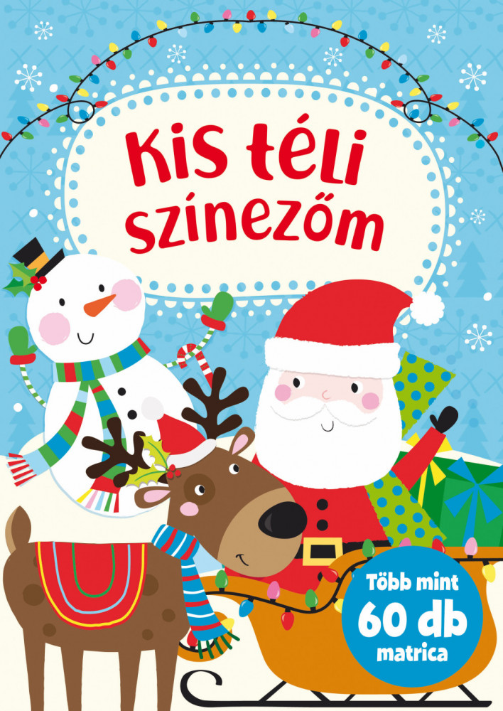 Kis téli színezőm Több mint 60 matricával akciós termékkép 1