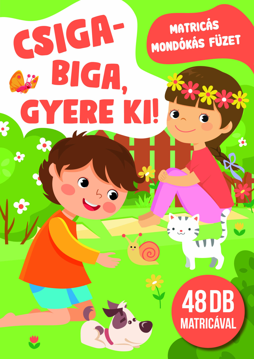 Csiga-biga gyere ki! - matricás mondókás füzet akciós termékkép 1