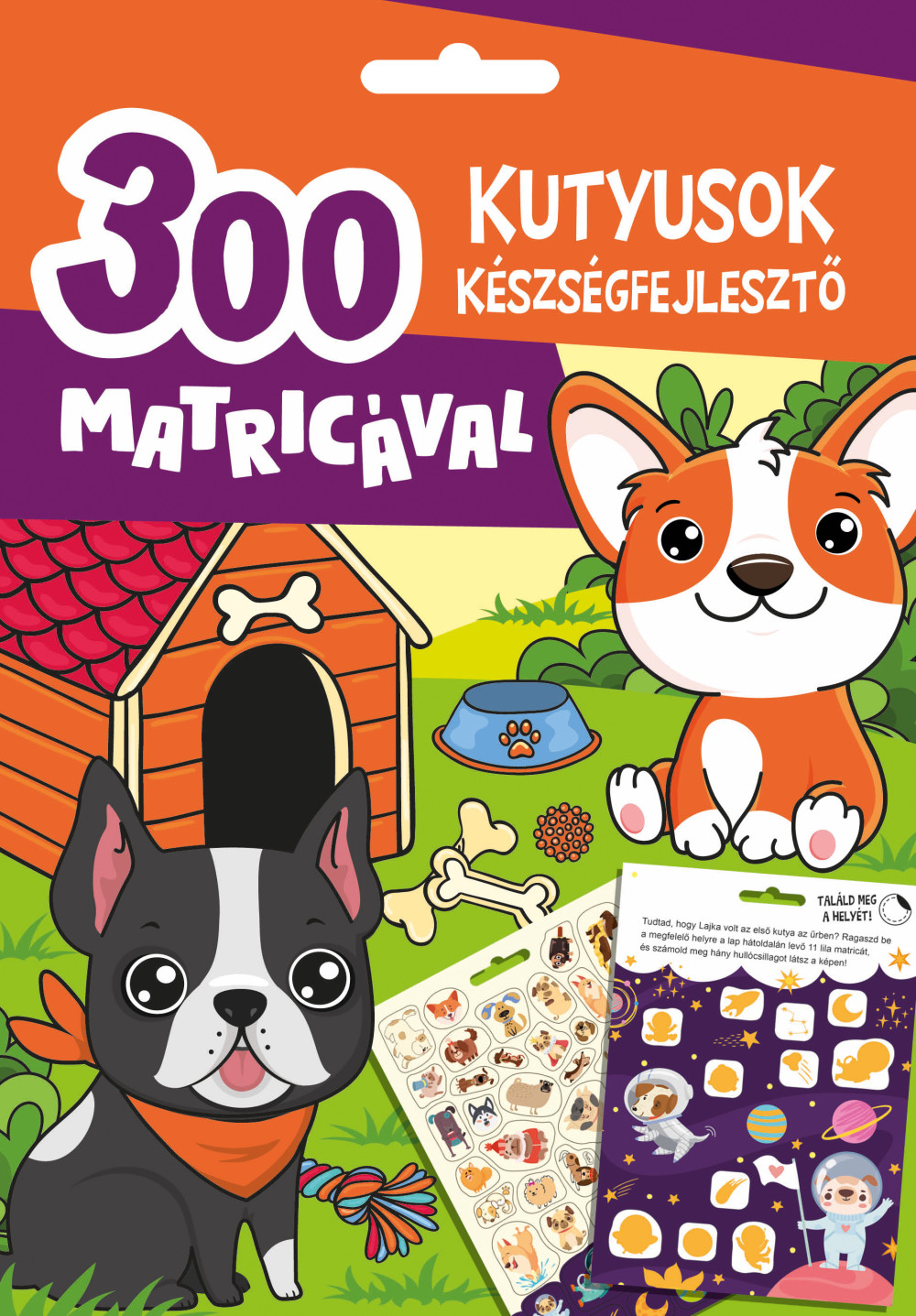 Kutyusok készségfejlesztő 300 matricával akciós termékkép 1