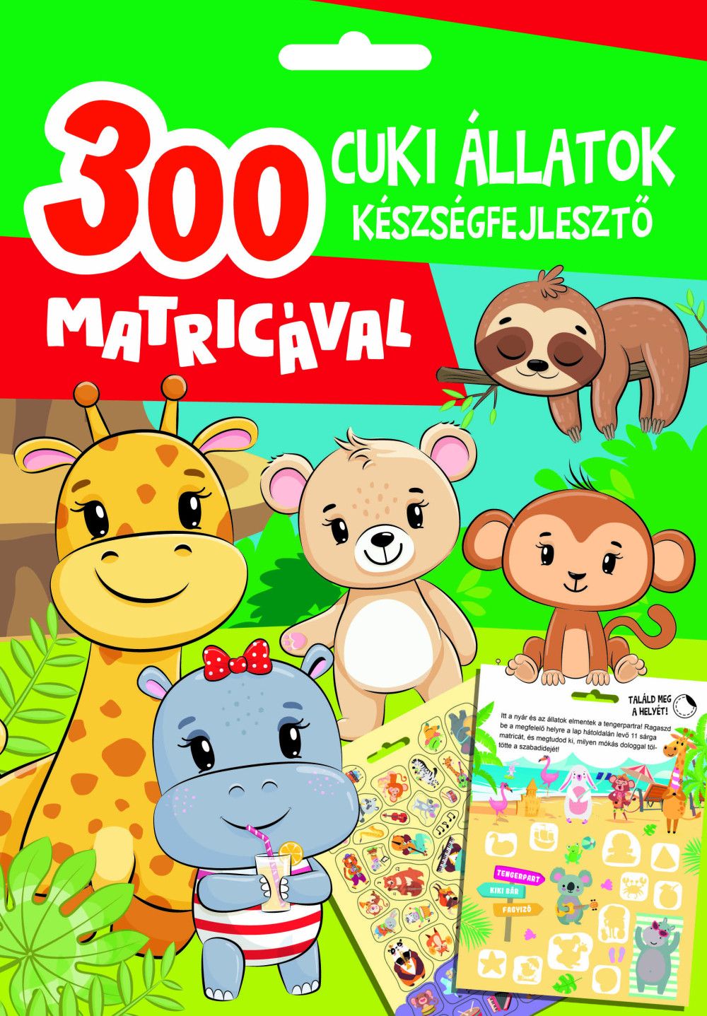 Cuki állatok készségfejlesztő - 300 matricával akciós termékkép 1