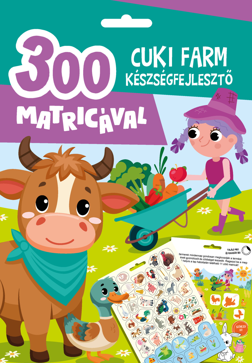 Cuki farm készségfejlesztő - 300 matricával akciós termékkép 1