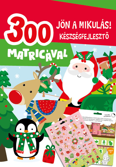 Jön a mikulás készségfejlesztő - 300 matricával akciós termékkép 1