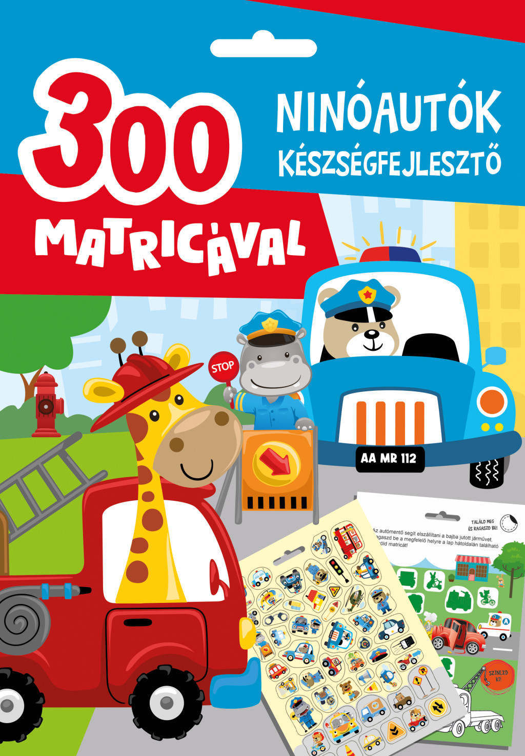 Ninóautók készségfejlesztő - 300 matricával akciós termékkép 1