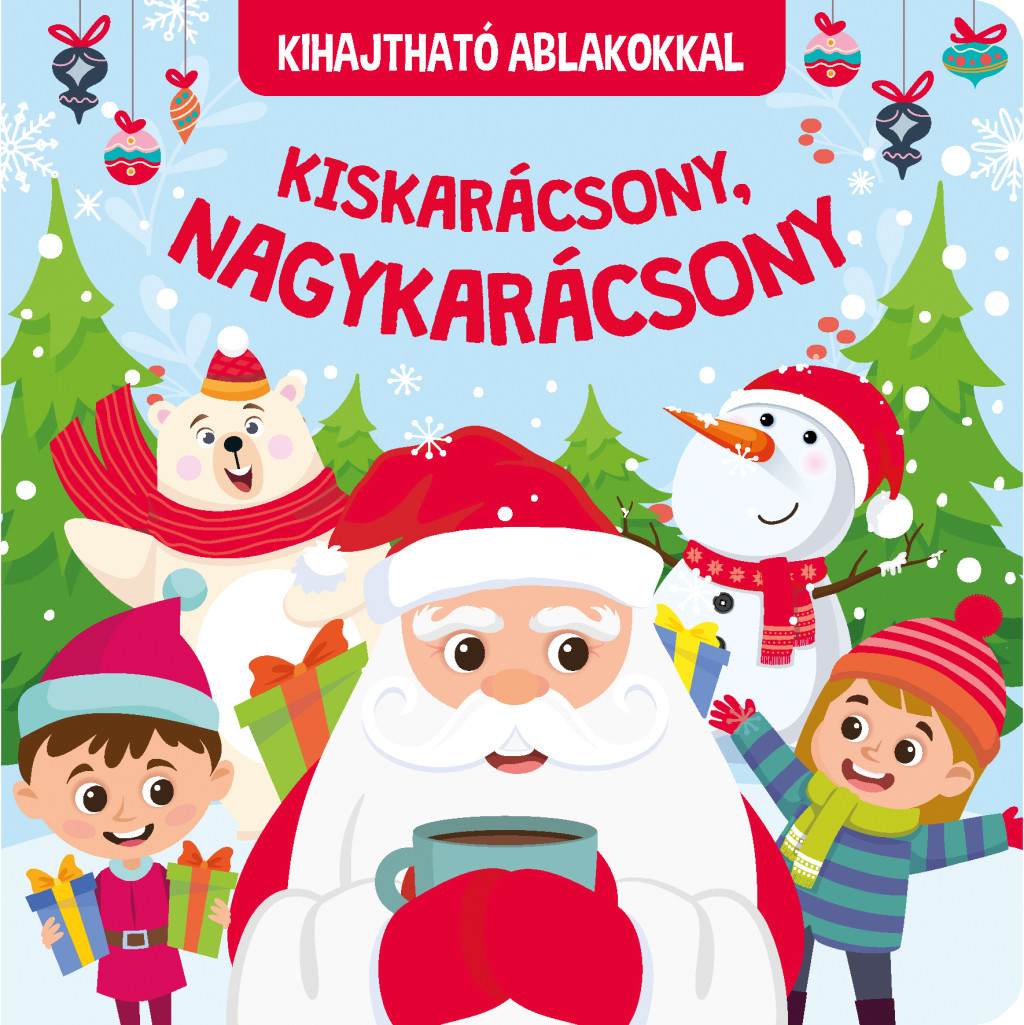 Kiskarácsony, nagykarácsony - kihajtható ablakokkal (kartonkönyv) akciós termékkép 1